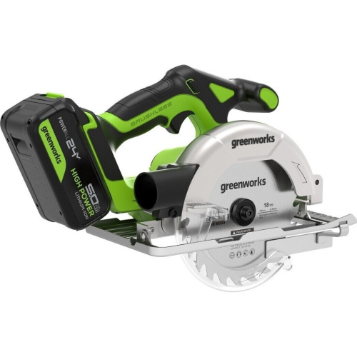 Дисковая пила Greenworks GD24CS165 (1501607CUG) с АКБ и ЗУ
