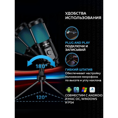 Микрофон MAONO AU-PM461TR RGB