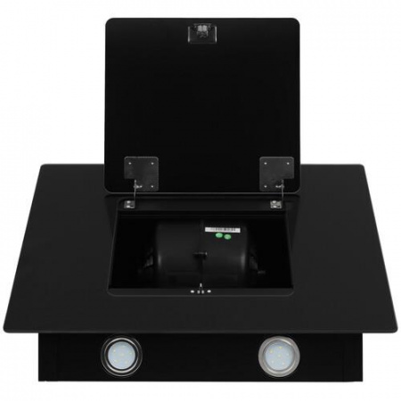 Вытяжка каминная Gorenje WHI626E6B черный/серый