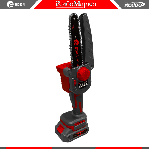 Пила цепная EDON UNS-21/6BL черный/красный 25169