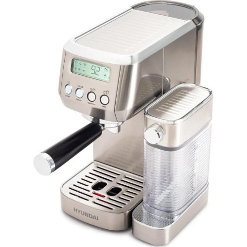 Кофеварка рожковая Hyundai HEM-9999 серебристый