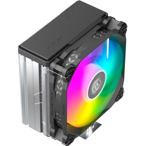 Кулер PentaWave PC-Z04E SRB ARGB LGA115X/1200/1700/AM4/AM5 (TDP 220W, 1*120mm ARGB PWM Fan, 4 тепловые трубки 6мм, 600-1850RPM)