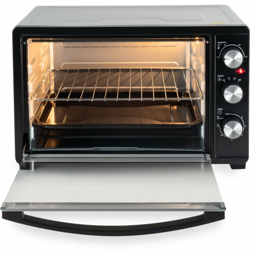 Мини-печь Hyundai MIO-HY074 серебристый/черный