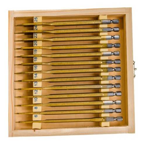 Набор сверл перовых по дереву MATRIX 70442 6-25 мм