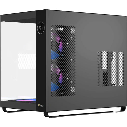 Корпус Ocypus Iota C70 BK ARGB, ATX, Type-C(3.1)*1, USB3.0*2, Bottom 3x120mm ARGB, Rear 1x120mm ARGB, MB side 2x120mm ARGB