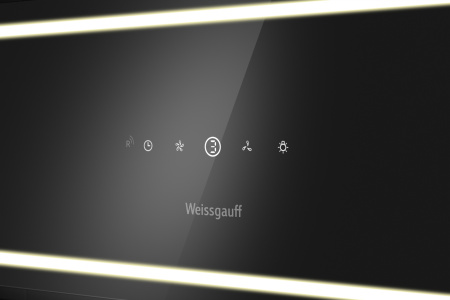 Вытяжка Weissgauff Quadra 600 Touch Black Glass