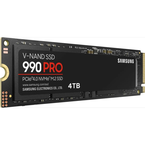 SSD Samsung 990 Pro (MZ-V9P4T0BW) 4Tb M.2 (PCI-E NVMe 2.0 Gen 4.0 x4) (R7450/W6900MB/s)