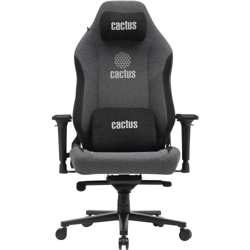 Кресло Cactus CS-CHR-MAG-GY серый/черный крестов. сталь