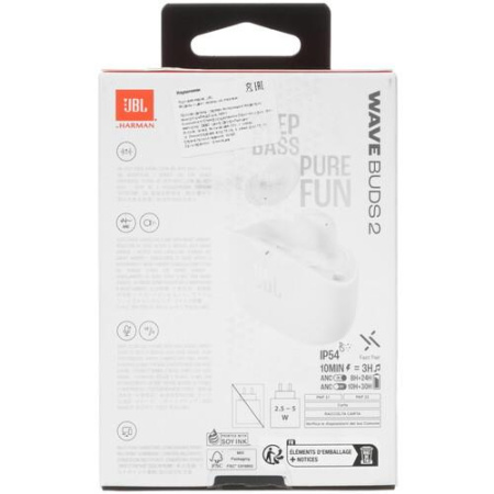 Наушники TWS JBL Wave Buds 2 белый