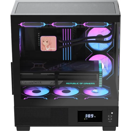 Корпус Formula Crystal E1 Floe, ATX, без БП, черный