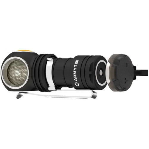 Фонарь Armytek Wizard C1 Pro Magnet USB черный/желтый (F09001C)