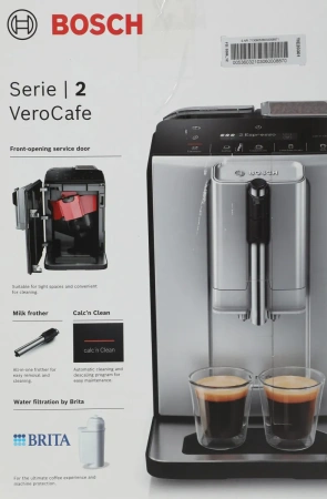 Кофемашина Bosch TIE20301 серебристый/черный