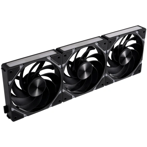 Комплект вентиляторов (3 шт.) 1STPLAYER XF7R Black (XF7R-BK-3IN1) / 120mm Reverse ARGB 3pin 5V PWM 4pin 12V 600-2000rpm 56.8cfm 33.12dBA