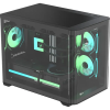 Корпус Formula Crystal U2M Floe, mATX, Mini-Tower, без БП, черный