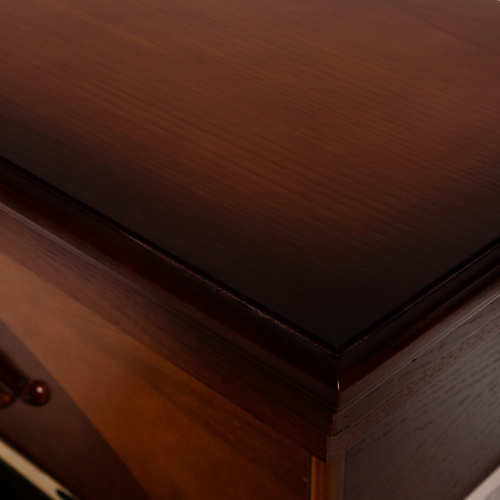 Электрокамин RealFlame Neapolis NT орех с очагом Majestic Lux Brass