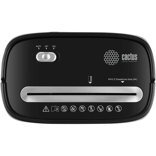 Шредер Cactus CS-SH-P4 черный