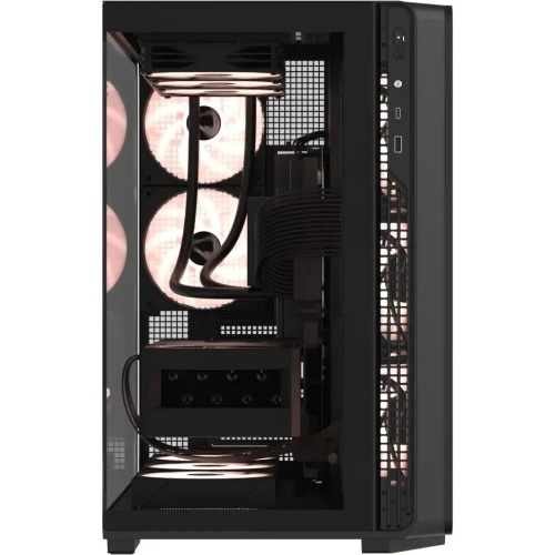 Корпус Formula Crystal Z7 черный без БП ATX 11x120mm 4x140mm 1xUSB3.0 1xUSB3.1 audio bott PSU