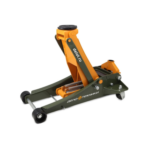 Домкрат подкатной Дело Техники 904433 двухплунжерный 3 тонны, 85—500 мм