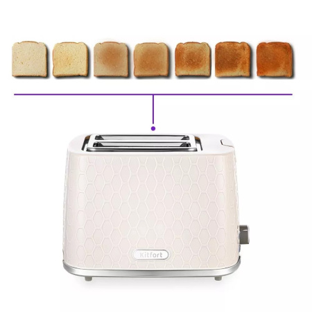 Тостер KitFort КТ-6075 бежевый