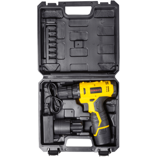 Дрель-шуруповерт Eurolux ДА-12/2Li 72/14/38
