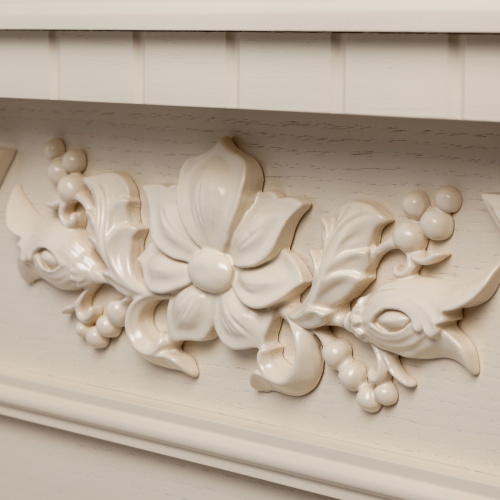 Электрокамин RealFlame Dacota WT белый дуб с очагом 3D Oregan