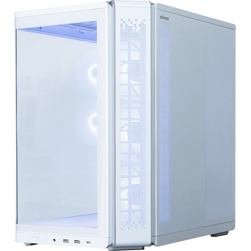 Корпус ZALMAN P60 White MidiTower (ATX, без БП, 5x120mm ARGB fans, 1xUSB Type C, 2xUSB 3.0)