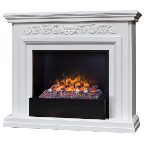 Электрокамин RealFlame Leticia 26 WT белый с очагом 3D Cassette 630