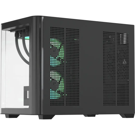 Корпус Formula Crystal U2M Floe, mATX, Mini-Tower, без БП, черный