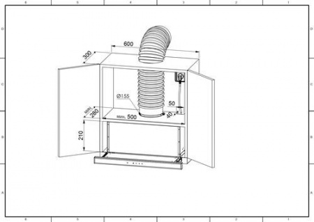 Вытяжка телескопическая ZUGEL ZHT652GB черный/черный