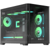 Корпус Formula Crystal U2M Floe, mATX, Mini-Tower, без БП, черный