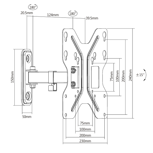 Кронштейн Ultramounts UM 898 черный