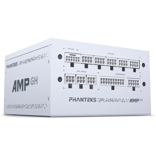 Блок питания PHANTEKS AMP GH 850W (PH-P850GH_WT01) (80 Plus Gold, ATX 3.1, PCIe 5.1, APFC, 120mm Fan, Fully Modular, White)