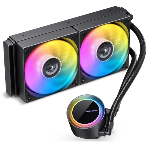 СВО JONSBO TG-240 ARGB Black LGA 2011/1700/1200/115X/AM5/AM4 (TDP 260W, ARGB Fan and Pump, PWM, Dual Fan 120mm)