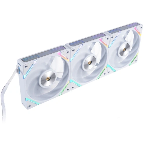 Комплект вентиляторов (3 шт.) 1STPLAYER XF7 White (XF7-WH-3IN1) / 120mm ARGB 3pin 5V PWM 4pin 12V 600-2000rpm 56.8cfm 33.12dBA