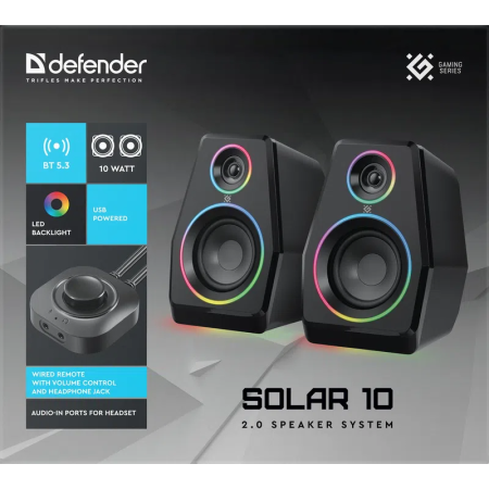Колонки DEFENDER Solar 10 (65940)