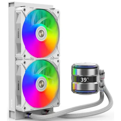 СВО Alseye i240-W, Pump dimensions L70*W70*H52.4 mmPump speed 3200RPM Pump bearing ceramic bearing Water bloack dimensions 2