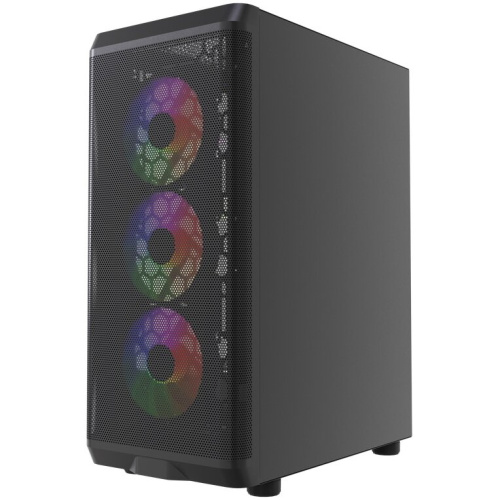 Корпус Powercase Mistral EA22 (CMAEA22-L4), Tempered Glass, 4x 120mm FRGB Fan, чёрный, ATX