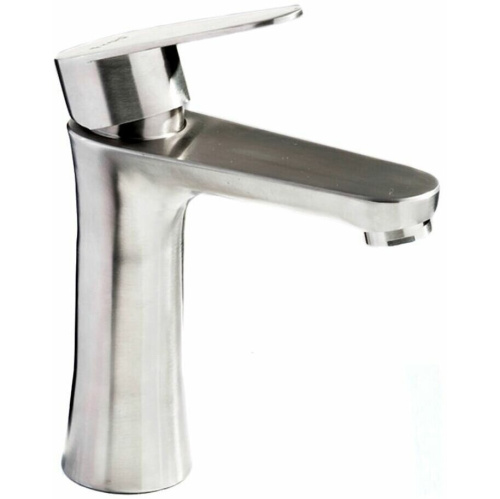 Смеситель для кухни Frap (F1048) излив короткий, нержавейка 40мм(1/10)