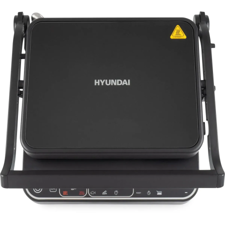 Электрогриль Hyundai HYG-7000 серебристый и черный