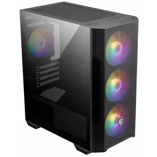 Корпус MSI MAG Forge M100R черный (306-7G20R21-809) без БП mATX 2x120mm 2xUSB2.0 1xUSB3.0 audio bott PSU