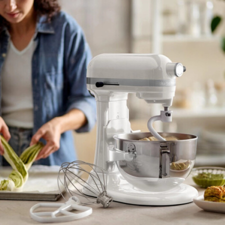 Миксер KitchenAid Heavy Duty 5KSM55SXXEWH белый