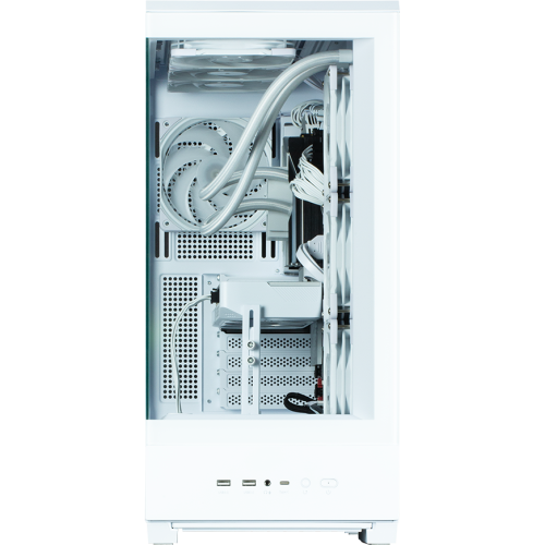 Корпус ZALMAN P50 DS White, без БП, боковое окно (закаленное стекло), белый, ATX