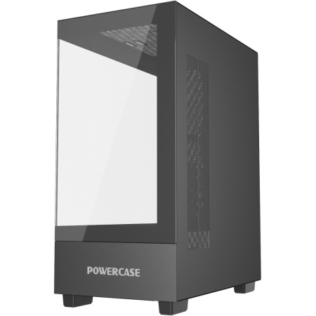 Корпус Powercase Vision Micro M (CVMMB-L0), Tempered Glass, чёрный, mATX