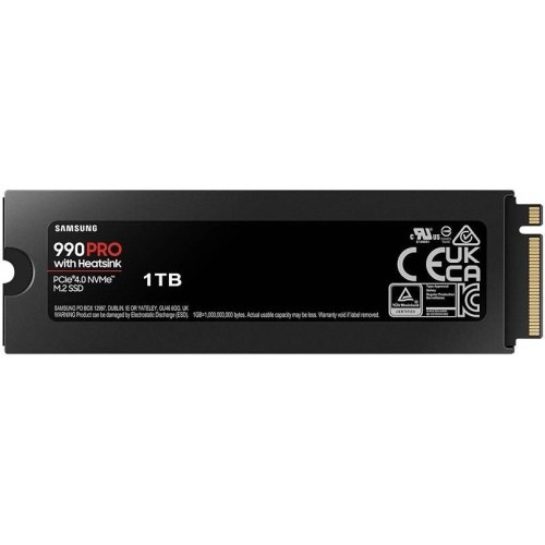 SSD Samsung 990 Pro MZ-V9P1T0CW, 1000GB, M.2(22x80mm), NVMe 2.0, PCIe 4.0 x4, V-NAND TLC, R/W 7450/6900MB/s, IOPs 1 200 000/1