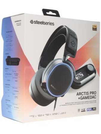 Проводные наушники SteelSeries Arctis Pro + GameDAC черный