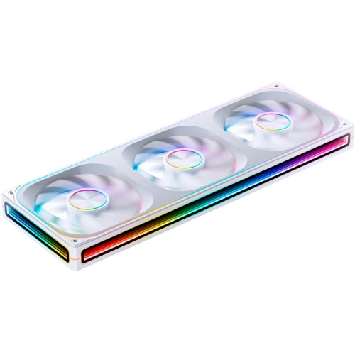 Вентилятор JONSBO ZA-360W (3 in 1) 120х120х28мм (PWM, ARGB LED, 700-2400об/мин, белый) Retail