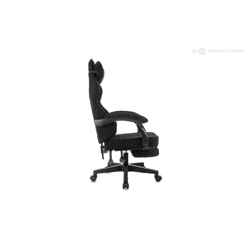 Кресло игровое Knight Lord/F черный экомех крестов. пластик подст.для ног