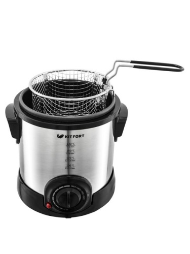 Фритюрница Kitfort KT-2011 серебристый/черный