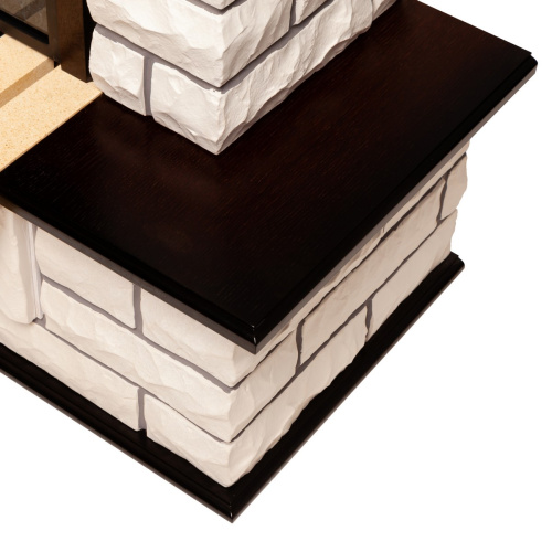 Электрокамин RealFlame Country 26 AO античный дуб с очагом 3D Cassette 630 Black Panel