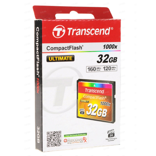 Карта памяти Transcend TS32GCF1000 32GB CompactFlash 1000X